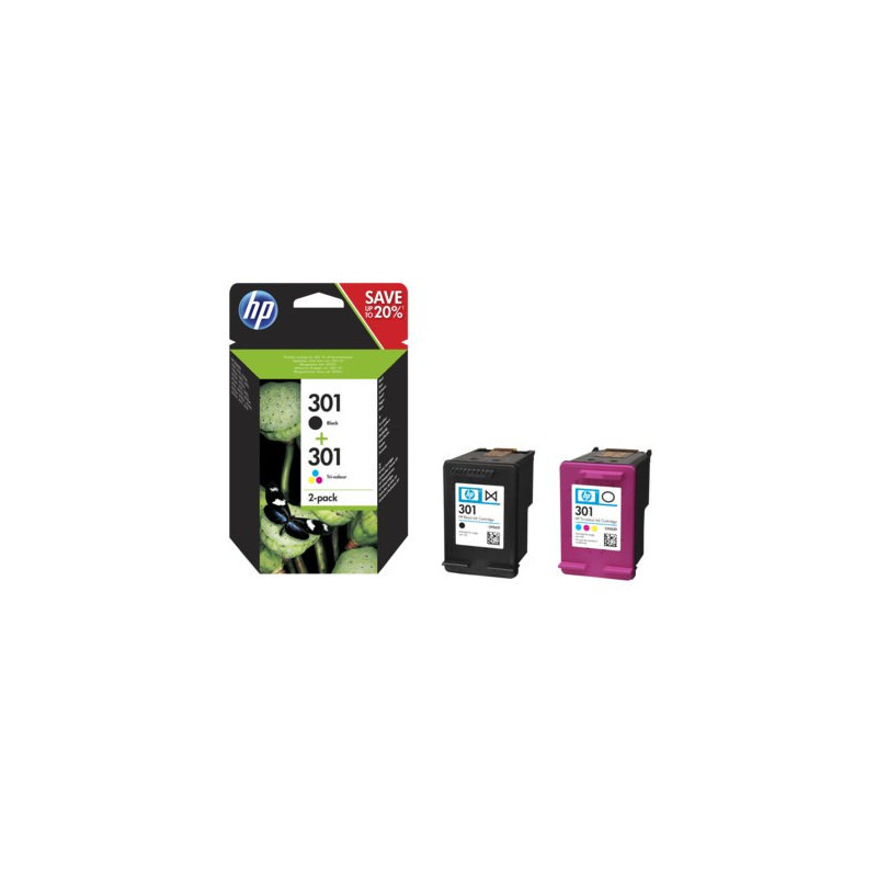 CARTUCHO HP 301 PACK 2 NEGRO-COLOR