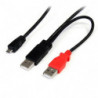 STARTECH CABLE 91CM MICRO B A USB A EN Y