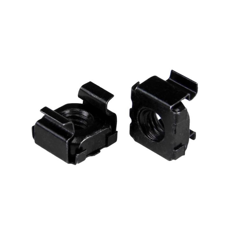 STARTECH 100 TUERCAS ENJAULADAS M6 NEGRO