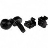 STARTECH 50 TORNILLOS Y TUERCAS JAULA M6 NEGRO