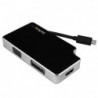 STARTECH ADAPTADOR 3-EN-1 USB-C A VGA DVI HDMI 4K