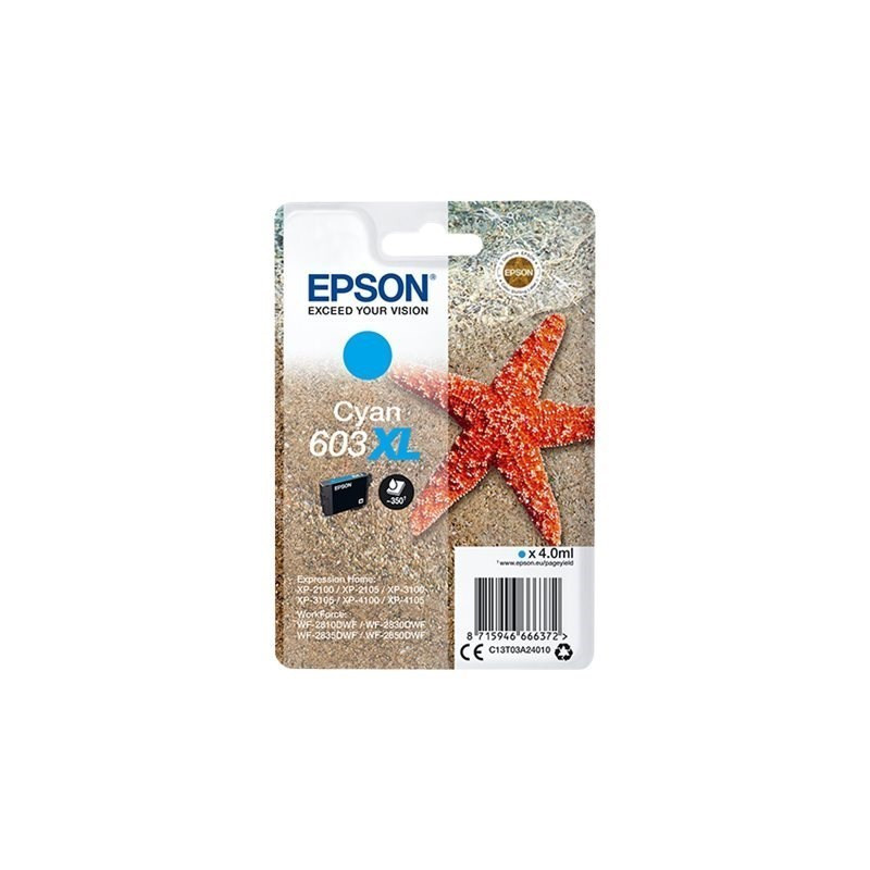 CARTUCHO EPSON T603XL CIAN XP-2100-3100-4100