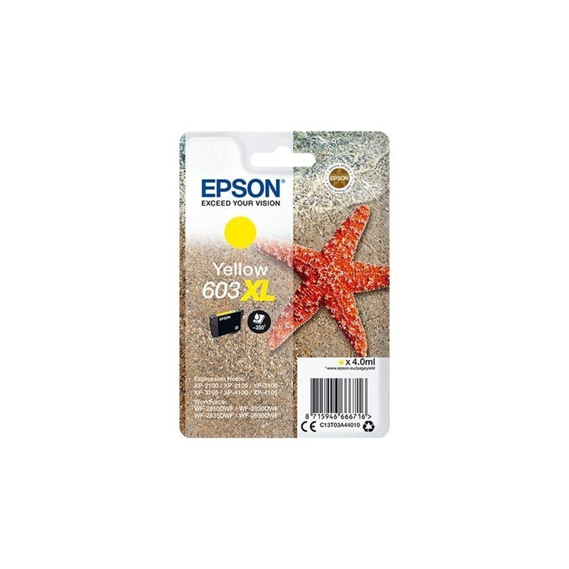 CARTUCHO EPSON T603XL AMARILLO XP-2100-3100-4100