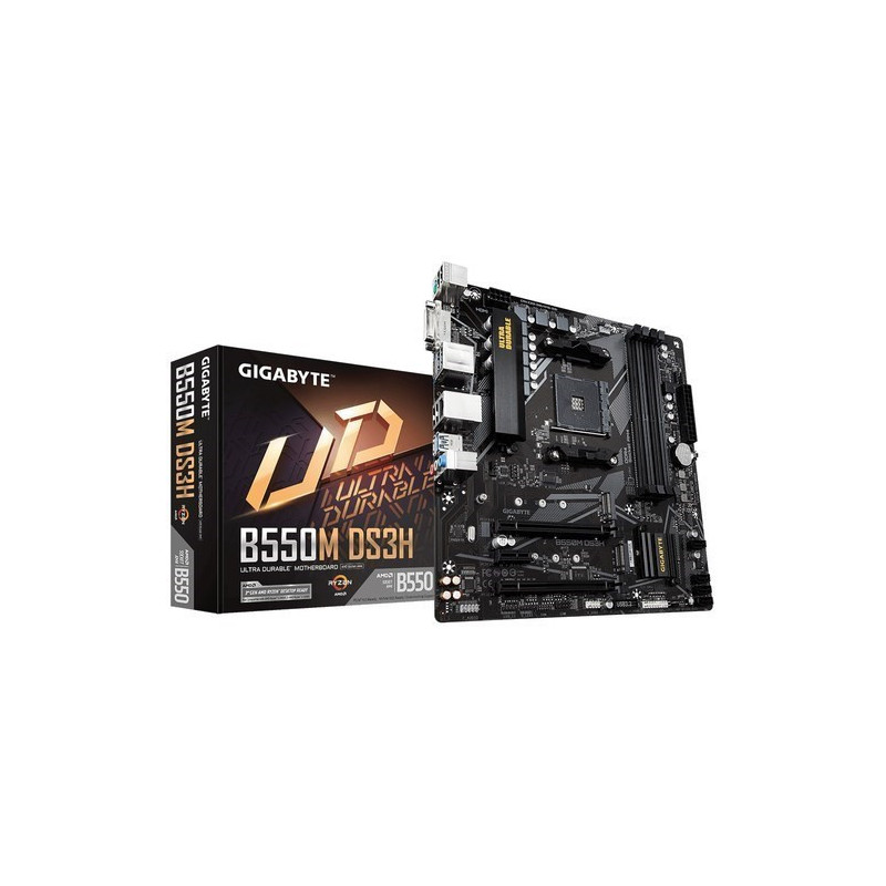 PLACA BASE AM4 GIGABYTE B550M DS3H REV. 1.0