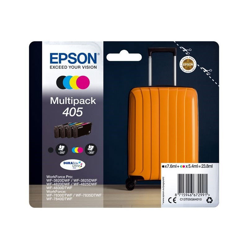 CARTUCHO EPSON 405 MULTIPACK 4 COLORES DURABRITE