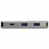 STARTECH HUB USB-C DE 3 PUERTOS CON RED