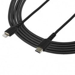 STARTECH CABLE 2M USBC LIGHTNING NEGRO
