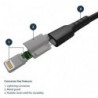 STARTECH CABLE 2M LIGHTNING MFI NEGRO