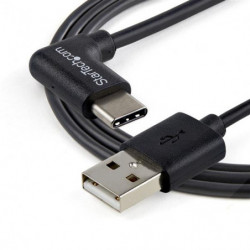 STARTECH CABLE 1M USB-A A USB-C ACODADO