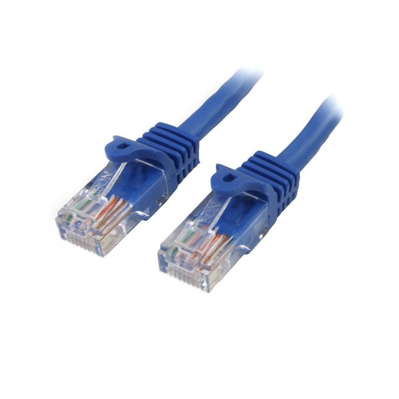 STARTECH CABLE DE RED 0,5M AZUL CAT5E
