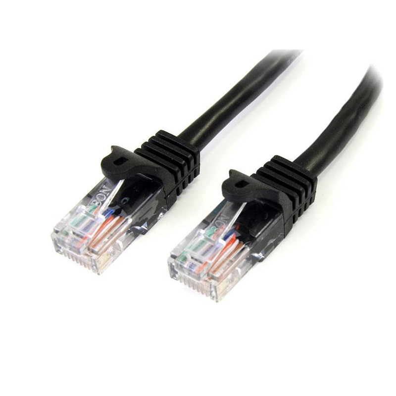 STARTECH CABLE 5M DE RED SNAGLESS NEGRO