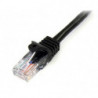 STARTECH CABLE 5M DE RED SNAGLESS NEGRO