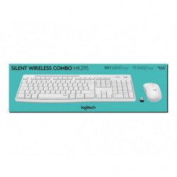TECLADO + RATON LOGITECH CORDLESS MK295 BLANCO