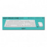 TECLADO + RATON LOGITECH CORDLESS MK295 BLANCO