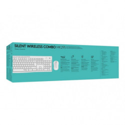 TECLADO + RATON LOGITECH CORDLESS MK295 BLANCO
