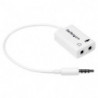 STARTECH CABLE ADAPTADOR DIVISOR AUR BLANC