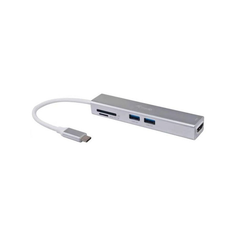 HUB EQUIP USB-C 5 EN 1 USB 3.0 + LECTOR TARJETAS
