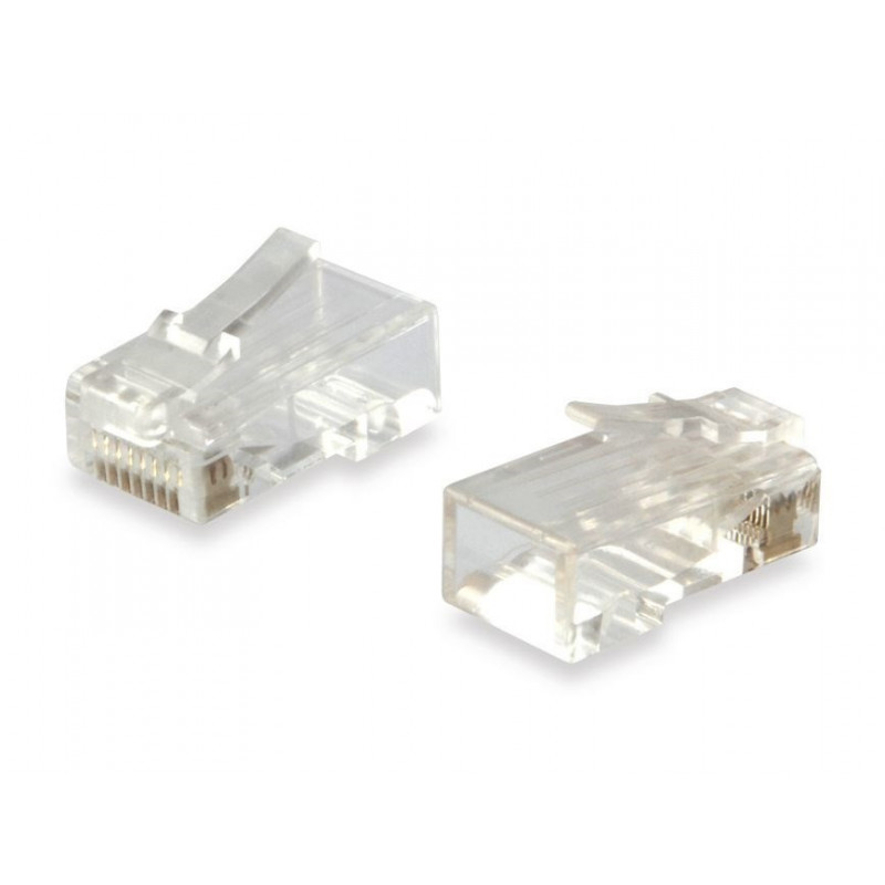 CONECTOR RJ45-M EQUIP CAT6 (BOLSA 100 UNIDADES)