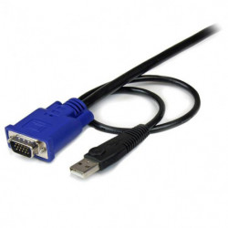 STARTECH CABLE KVM 2 EN 1 3M