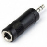 ADAPTADOR AUDIO JACK3.5M-JACK6.35 H