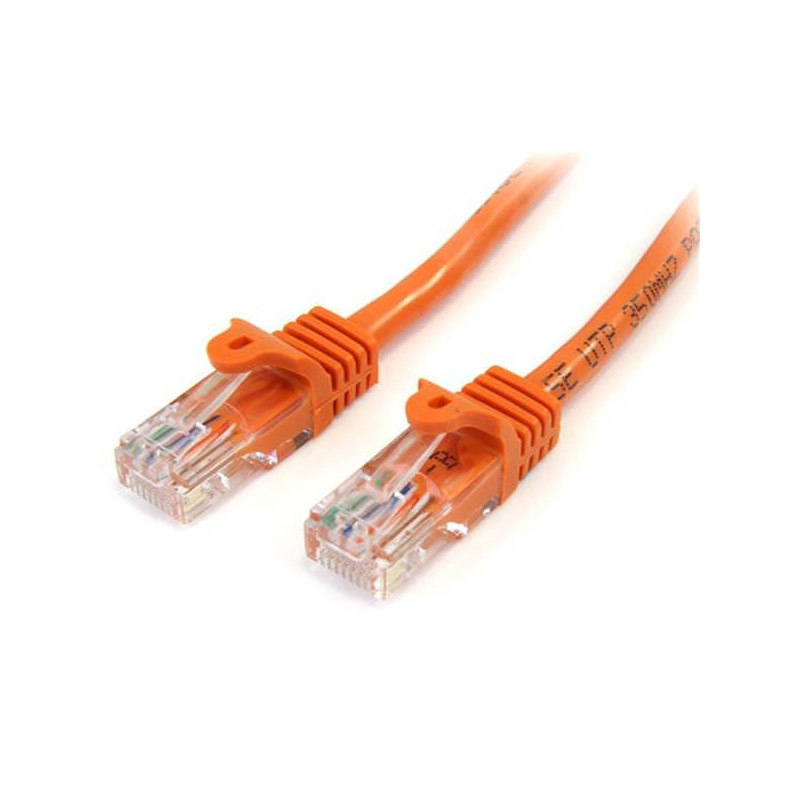 STARTECH CABLE ETHERNET 3M UTP NARANJA CAT5E RJ45