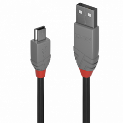 LINDY CABLE USB 2.0 TIPO A A MINI-B, LINEA ANTHRA,