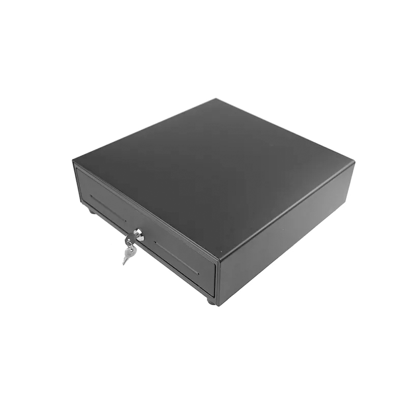 CAJON PORTAMONEDAS MUSTEK 41CM NEGRO GUIAS METALICAS