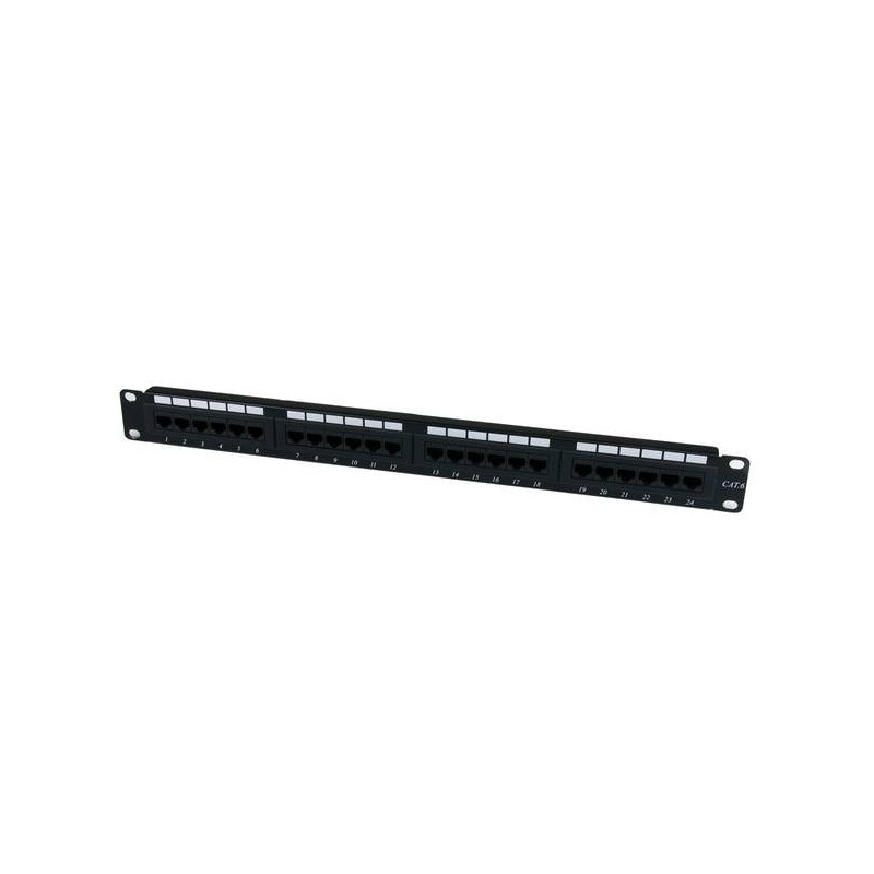 STARTECH PANEL PARCHEO 1U CAT6 110 CON 24 PUERTOS