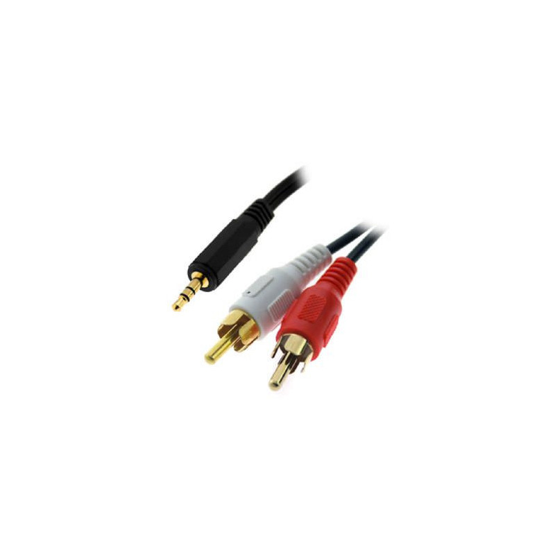 CABLE 3GO AUDIO JACK 3,5 M - 2XRCA M 2M